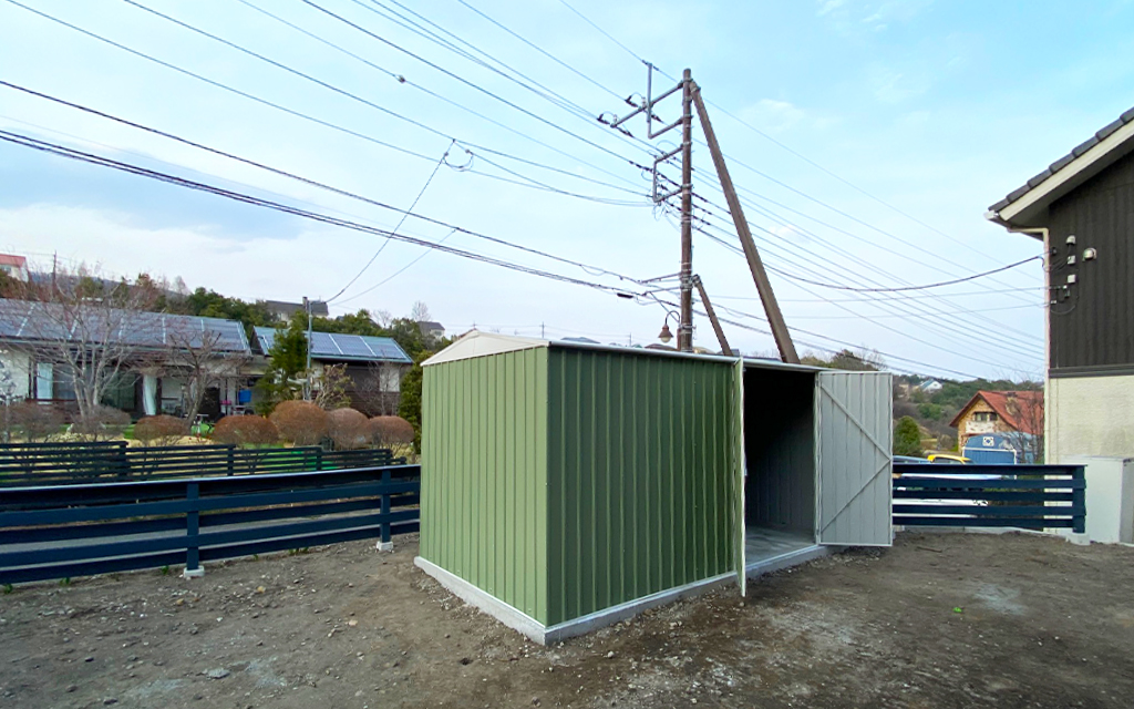 群馬県でおしゃれなユーロ物置®の施工がありました！