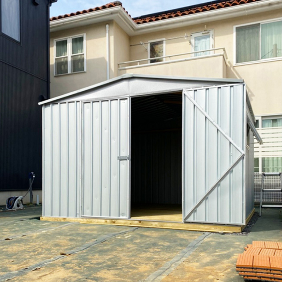 神奈川県でおしゃれなユーロ物置®の施工がありました！