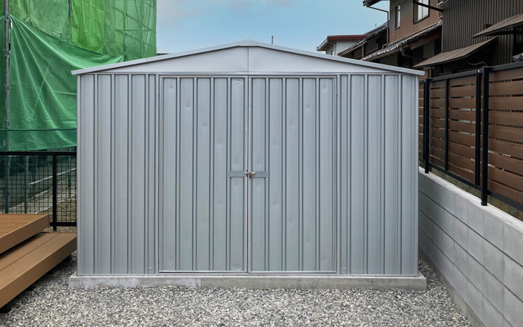 滋賀県でおしゃれなユーロ物置®の施工がありました！