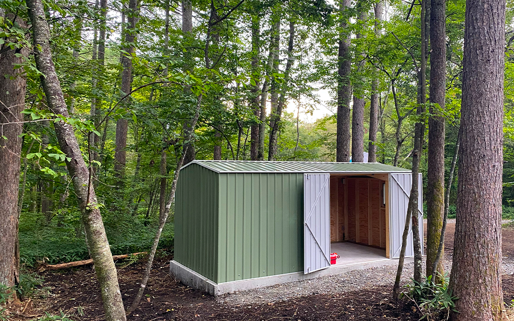 長野県でおしゃれなユーロ物置®の施工がありました！