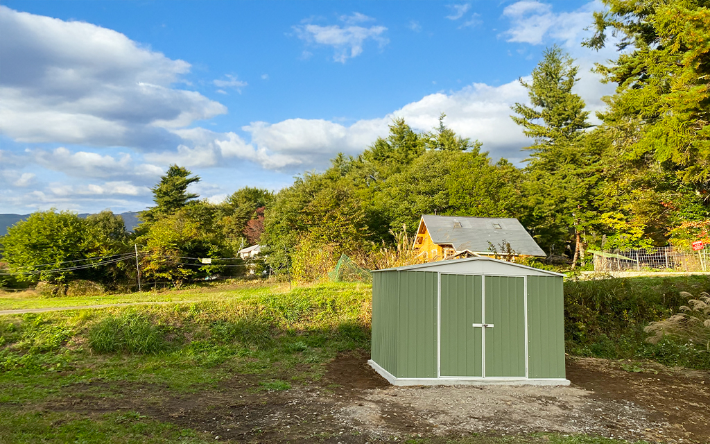 長野県でおしゃれなユーロ物置®の施工がありました！