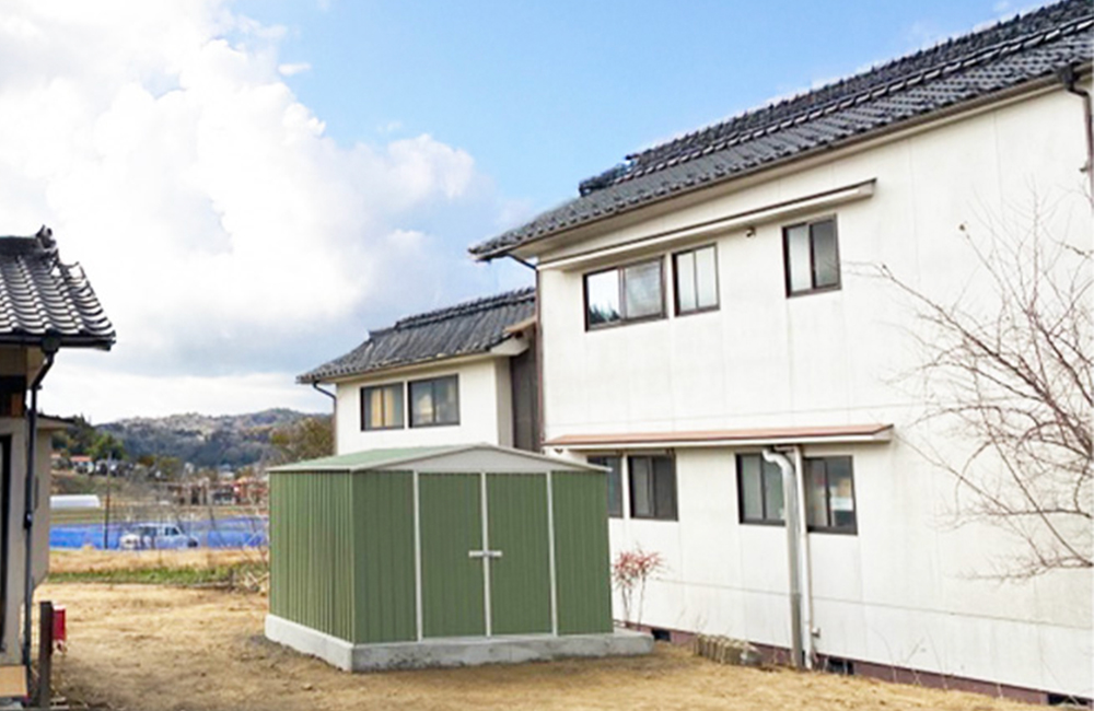 広島県でおしゃれなユーロ物置®の施工がありました！