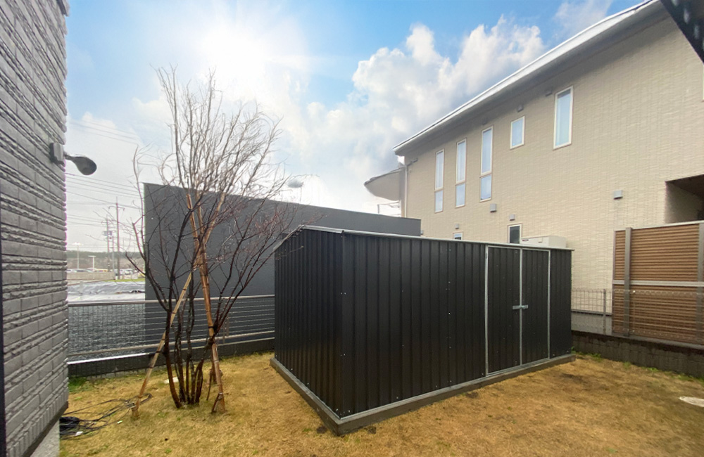 千葉県でおしゃれなユーロ物置®の施工がありました！