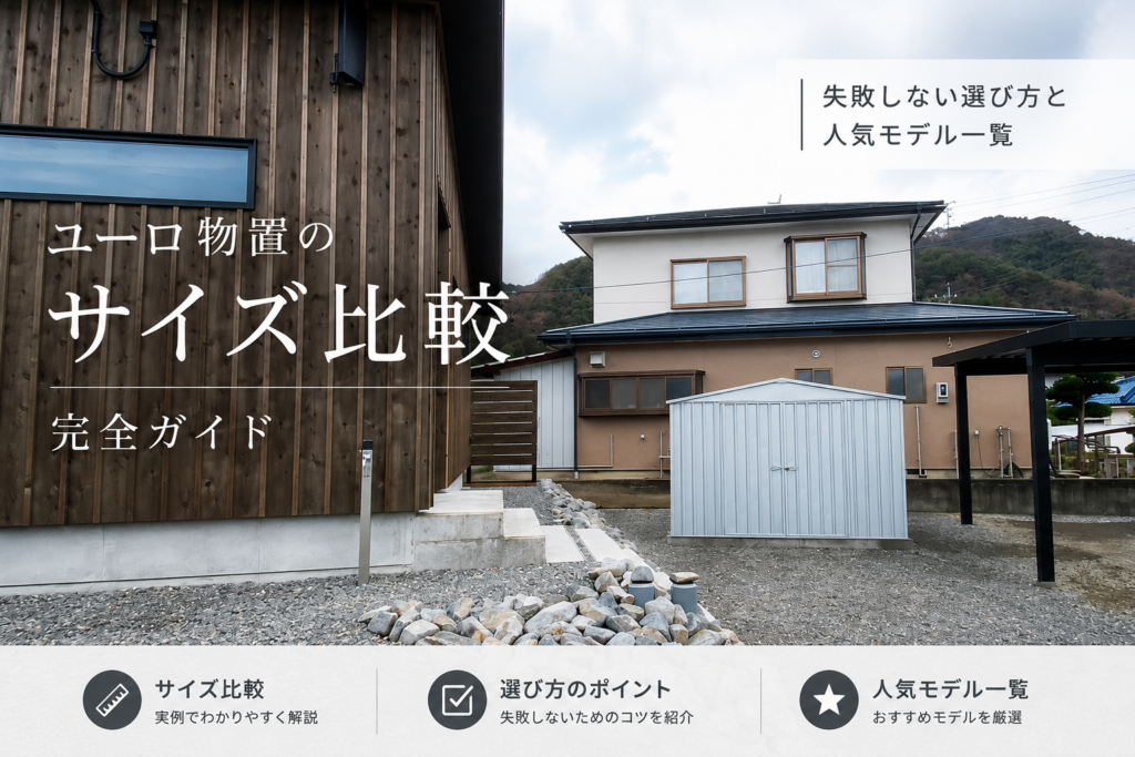 ユーロ物置のサイズ比較完全ガイド｜失敗しない選び方と人気モデル一覧